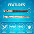 Ami's Delight Dog Whistle Set of 5, Adjustable Premium Quality Whistles with Lanyards and Clicker