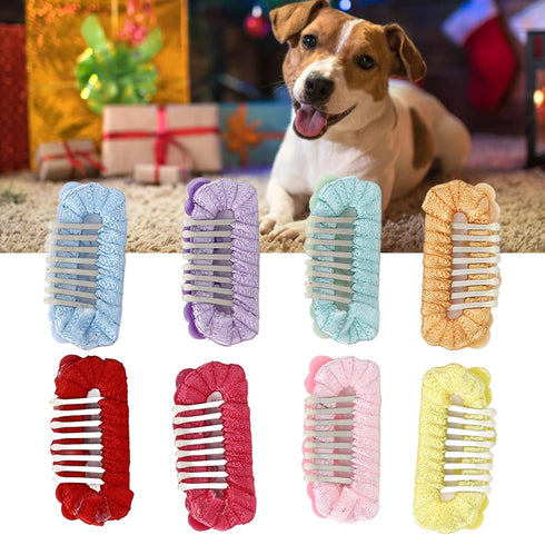 16pcs Pet Hairpin, Cute Dog Hair Clip, Fashionable Mixed Colors Grooming Barrettes for Puppy Cat Small Pets