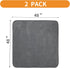 2 Packs 48x48in, LOOBANI Extra Large Reusable Dog Mat for Floor, Non-Slip Washable Pee Pad for Dogs, Fast Absorbent Pet