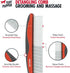Tuff Pupper Dog Grooming Comb Set, Ergonomic Pet Detangling Combs, No-Slip Handle, Rounded Tips