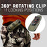 TH1 Tactical Flashlight Holster Duty Belt Pouch with Stretchable Rotatable Clip for Security Belt