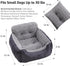 25 lbs, Oiilores Dog Car Seat for Small Dogs, Washable Pet Booster Car Seats with Clip-On Safty Leash, Comfy Deluxe