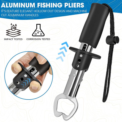 THKFISH 79 Pcs Fishing Tool Kit, Fishing Backpack with Tackle Boxes, Pliers, Lures, and Gear Kit