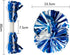 Supkiir 4Pcs Cheerleading Pom Poms for Women, 2 Pair Cheer Pompoms for School Sports Games Team Spirit
