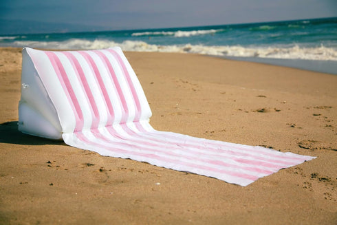 BeachBack Inflatable Beach Lounger - Beach Chair with Adjustable Back Support - Portable and Lightweight Air Sofa Chair