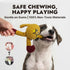 Squeaky Dog Chew Toy Teething Interactive Plush Stuffed Toys with Squeaker Crinkle Paper for Small Medium Breed Tough