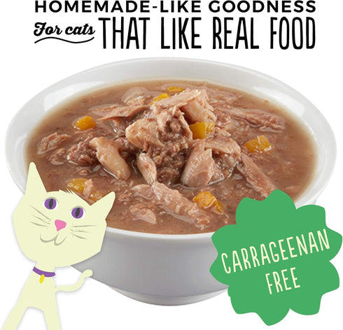Petite Cuisine Grain Free Wet Cat Food, Sister Rose's Tuna, Pumpkin & Ocean Whitefish, 24 Cans 2.8 oz