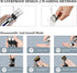 Dog Clippers Grooming Kit and Paw Trimmer, Cordless, Low Noise, Electric Quiet, Rechargeable, for Thick Coats, Silver