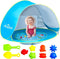 Monobeach Baby Beach Tent with Beach Sand Toys Pop Up Portable Shade
