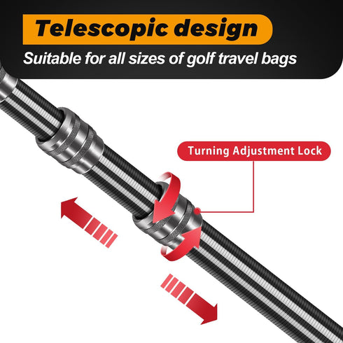 Golf Travel Bag Support Pole, Lightweight Carbon Fiber Travel Golf Bag Support Rod