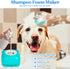 3PCS Dog Bath Brush, Pet Shampoo Brush with Adjustable Ring Handle, Soft Massage Dispenser for Dogs and Cats