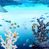 PINVNBY Blue Artificial Coral Ornament Underwater Craft Resin Aquarium Sea Plants Decoration Fish Tank Landscape