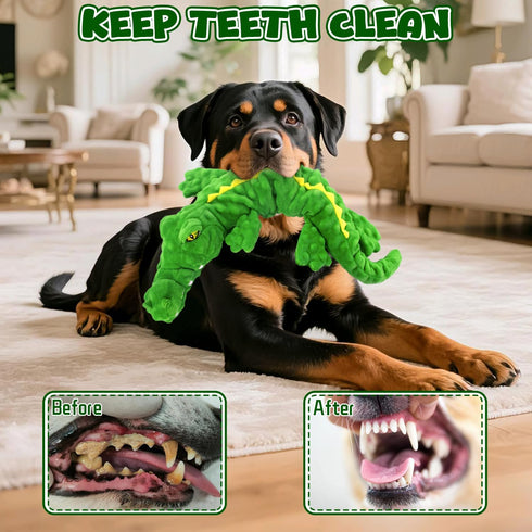 LSSYYQQ Dog Toys,Interactive Stuffed Squeaky Animal Crinkle Plush Toy for Small, Middle, Large Dogs, Interactive Dog