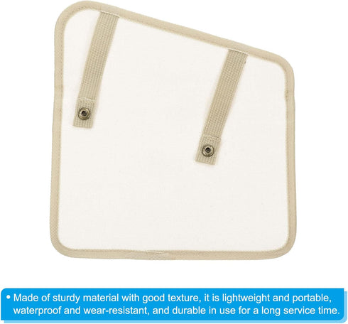2 Pack PATIKIL Beach Chair Armrest Bag, Folding Chair Side Pocket Portable Cup Holder Books Snacks Storage Bag