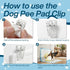 Ysoritha 15 (Clear-15 Puppy Potty Pad Wall Holder Clips, Pcs Dog Pee Pad Wall Holder Prevents Male Dog Leg-Lifting