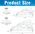 RRUAAZIW 12PCS 2 Creative Floating Floral Arrangement Holder,Floating Flower Display Stand Include Fish Tank Shelf DIY