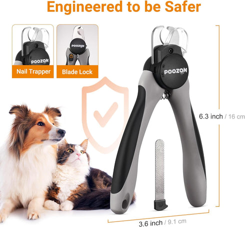 Trimmers, Dog Nail Clipper with Light, Illuminates Nail Clipper Kit or Bloodline for Safe, Easy Extra Sharp for Thick