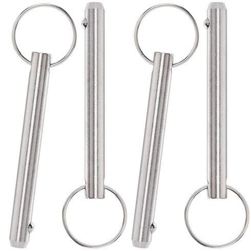 OIIKI 4 Pack Quick Release Pins - 5/16 inch Bimini Top Pin, 2-1/4" Usable Length, 316 Stainless Steel Marine Hardware