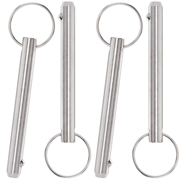 OIIKI 4 Pack Quick Release Pins - 5/16 inch Bimini Top Pin, 2-1/4" Usable Length, 316 Stainless Steel Marine Hardware