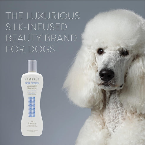 12 Oz 2 Pack BioSilk Silk Therapy Moisturizing Shampoo for Dogs - Best Dog Shampoo for Pets with Dry, Itchy