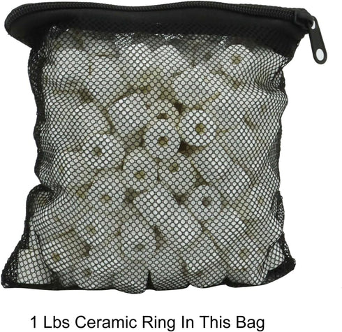 ALEGI 10 pcs Reusable Aquarium Filter Media Bags with Zipper, Mesh for Filter Media (6" x 5")