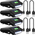 Mudder LED Clip on Cap Lights, USB Rechargeable Waterproof Ultra Bright Hat Flashlight for Fishing Camping