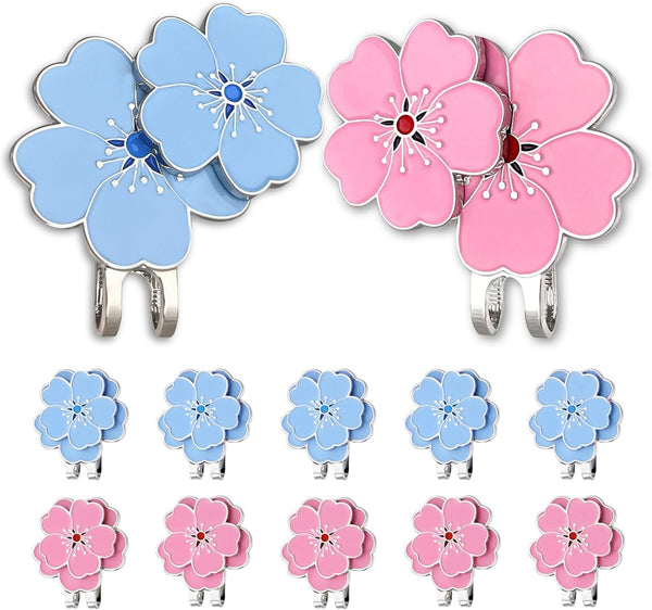 12 PCS Magnetic Golf Ball Marker with Hat Clip, Golf Hat Clips