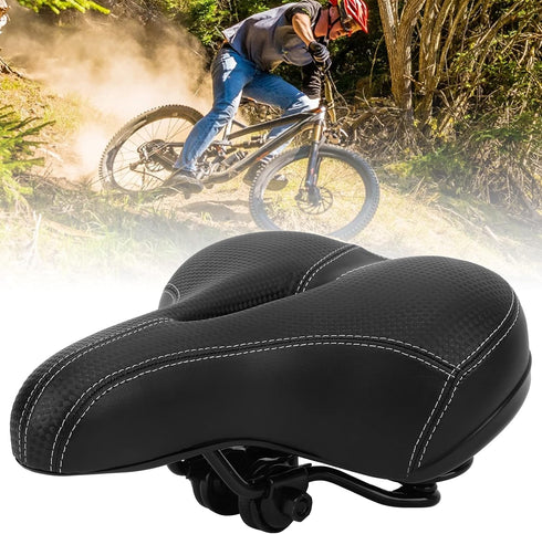 Holigie 3D Bicycle Seat Cover,Memory Foam Gel Hybrid Cushion Airflow Ventilation Orthopedic Design Hollow Core