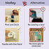 Adjustable Door Strap and Latch - Textile Cat Door Latch to Keep Dog Out of Litter Box, Economical Pet Gates Alternative