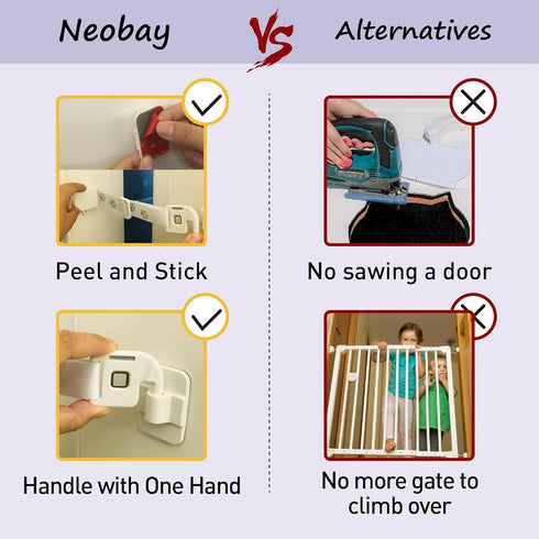 Adjustable Door Strap and Latch, Textile Cat Door Latch to Keep Dog Out of Litter Box, Economical Pet Gates, Basic 1