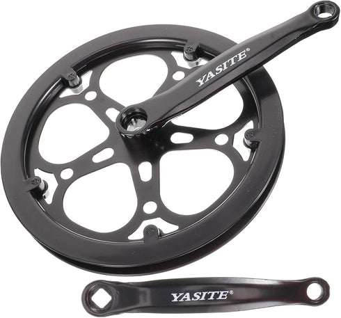 Single Crankset Square Taper Crankset - 1 Set Bike Crankset Chainwheel for Road Mountain Bicycle Accessories (No Screws)
