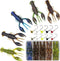 Ned Rig Kit with Finesse Baits, Soft Plastic Worms Fishing Lure for Bass Stick Swimbait Minnow Crawfish