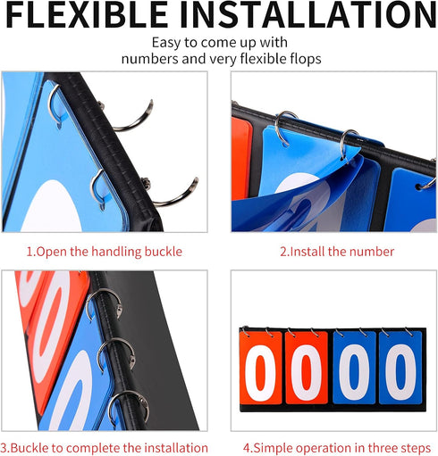 Scoreboard Score Keeper Flipper for Basketball, Tennis Sports