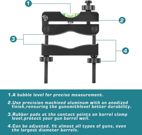 Gogoku Scope Level Bubble Clip, Engineering Professional Reticle Leveling System