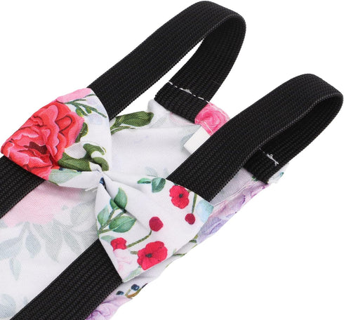01 02 015 Chicken Shit Pocket Diapers, Waterproof Cloth Fabric Duck Diapers Unique Bowknot Elegant Goose for Pet(S