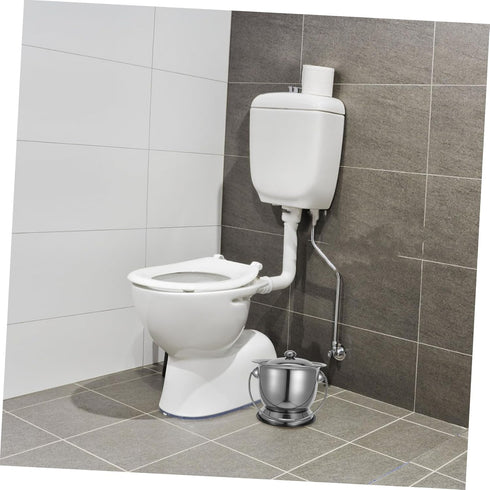 Robust Stainless Steel Urinal Bucket Lid for Adults and Seniors Portable Potty Spittoon Pet Food Bin Pot Dog Food