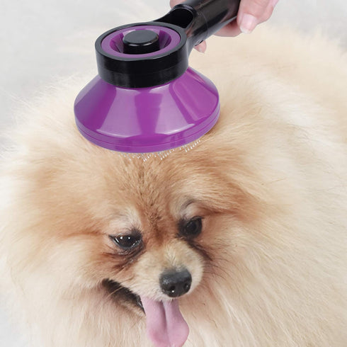 NPET Dog Brush, Self Cleaning Slicker Brush for Cats and Dogs, Gently Removes Loose Undercoat, Mats Tangled Hairs Dog