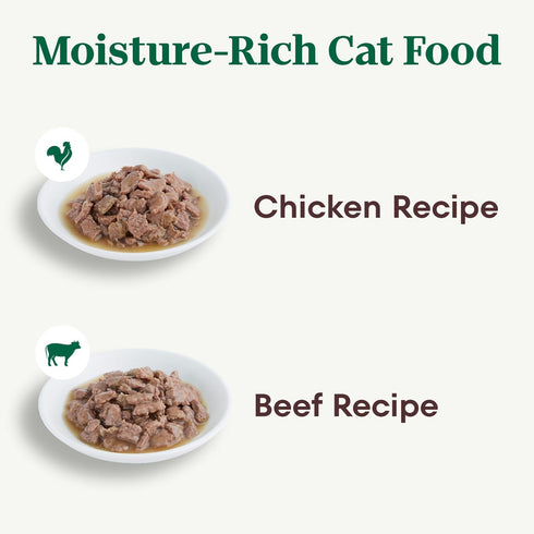 Multipack, 2.64 oz Twin-Pack (12 Count, Pack 1) Nutro Perfect Portions Wet Cat Food Cuts in Gravy Adult Cat Food Wet