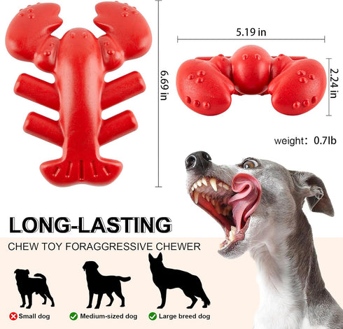 Interactive Dog Chew Toys for Aggressive Chewers, Indestructible Dog Toys for Medium/Large Dogs, Great Gift for Pets
