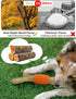 SCHITEC Dog Chew Toy for Aggressive Chewers, Tough Nylon & Rubber Teething Stick for Large Medium Breeds
