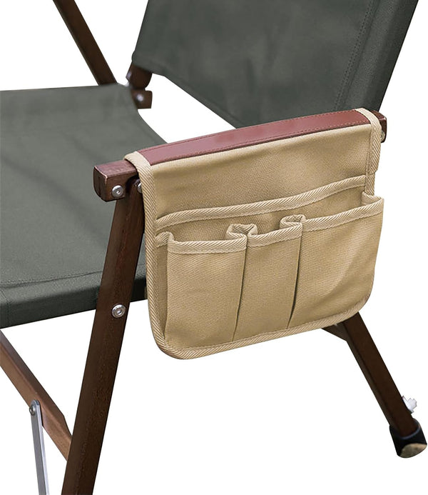 OhMill Beach Chair Armrest BagCamping Armrest Storage BagFolding Walker Bag for Camping Beaching