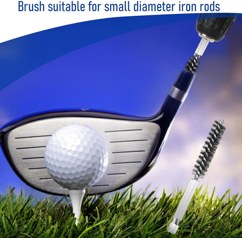 Stainless Steel Golf Clubs Head Hosel Brush, Wire Brush for Cleaning Golf Shaft Ferrules, Electric Drill Tool