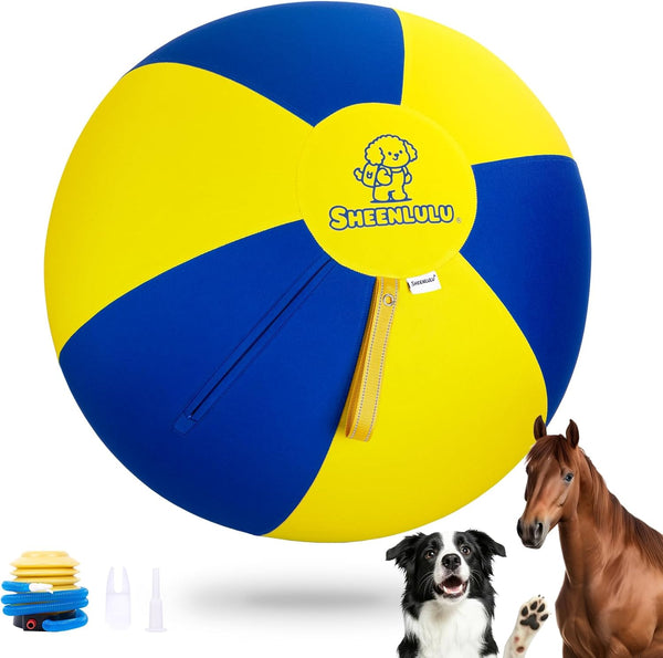 SHEENLULU 25'' Herding Ball for Dogs & Horses, Large Dog Traing Ball with