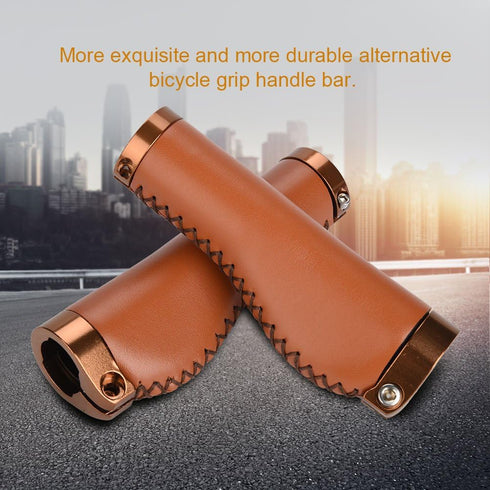 Zerone Lock-on Bike Handlebar Grip, Non-Slip-PU Handle Grip for MTB, Widen Holding Surface, 1 Pair