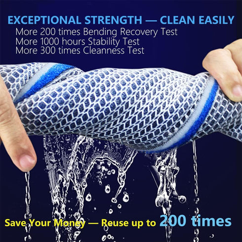 Aquarium Filter Media, Premium 8-Layer Filter Pads for Fish Tanks, 2 Pack Sponge Pad Foam Filter Accessories