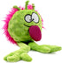 goDog PlayClean Germs Squeaky Plush Dog Toy - Lime, Small, with Odor-Eliminating Essential Oils