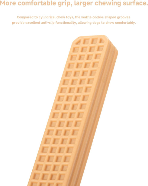 Durable Chew Toy for Medium Dogs - Peanut Butter Flavor Dental Chew Toy, Long-Lasting Nylon for Aggressive Chewers