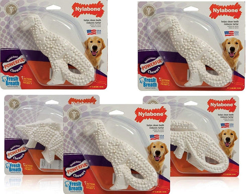 Nylabone 5 Pack of Power Chew Dental Dinosaur | Regular, Assorted Shapes