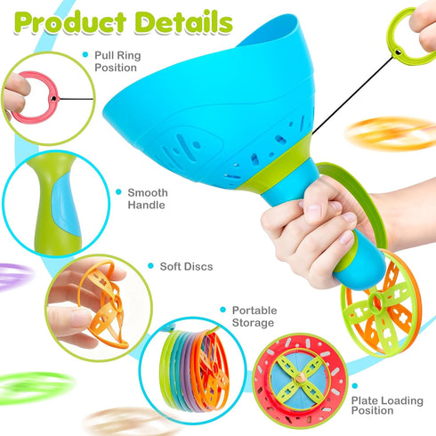 4-8, 3 Packs 3-7, 2 3 4 5 6 Outdoor Toys for Kids Ages Flying Catching Game, Outside Manual Capture Chasing Toys