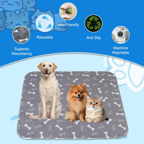 Generic 2 Pack (27.6" 31.5") Puppy Pads with Pheromones,Washable Puppy Pads for Dogs,Leak-Proof & Anti-Slip,Reusable